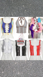 INSIDE OUT LACE UP TOP