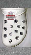Load image into Gallery viewer, Silver Bling ABCs Clog Charms
