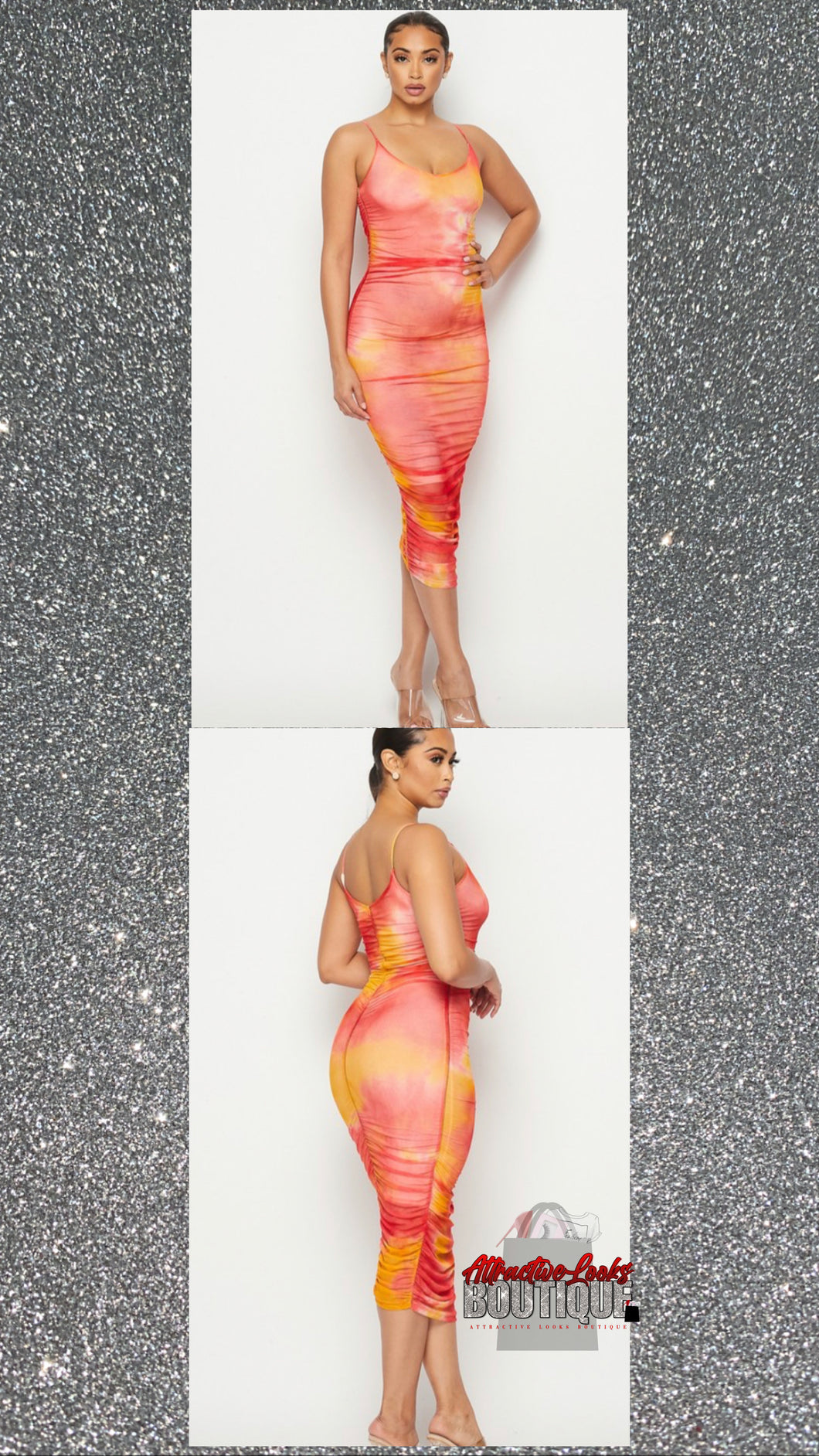 CORAL MIDI DRESS
