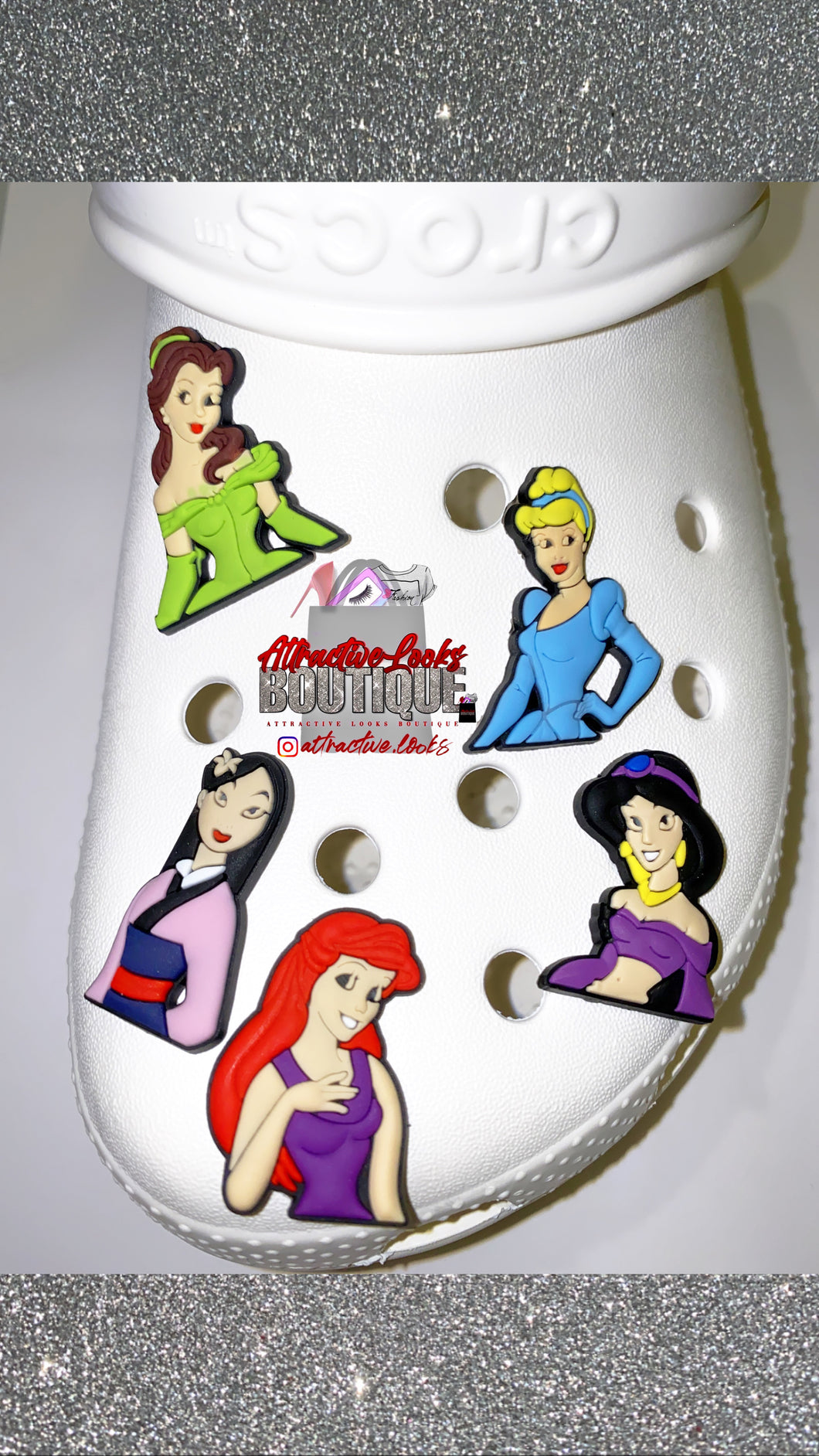 DISNEY PRINCESSES CLOG CHARMS