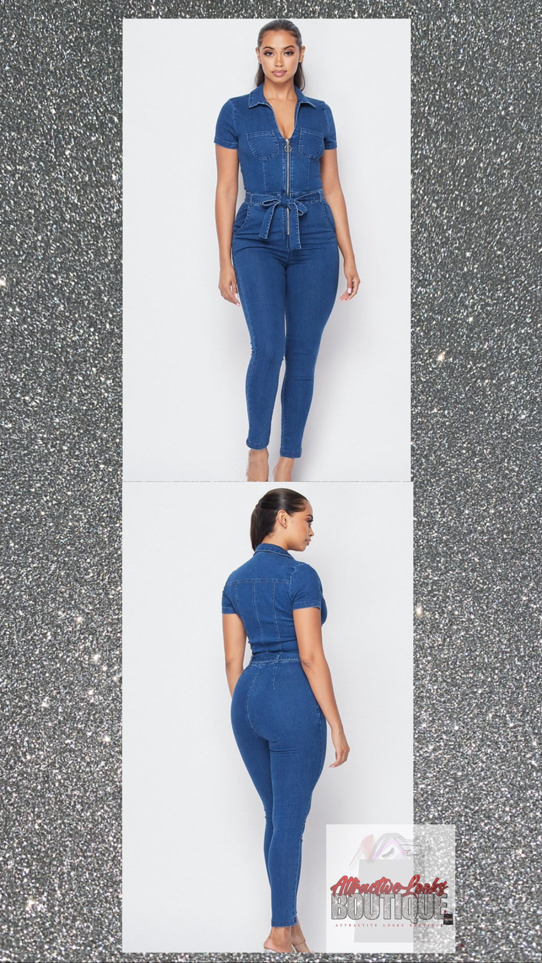 PERFECTLY DENIM JUMPSUIT