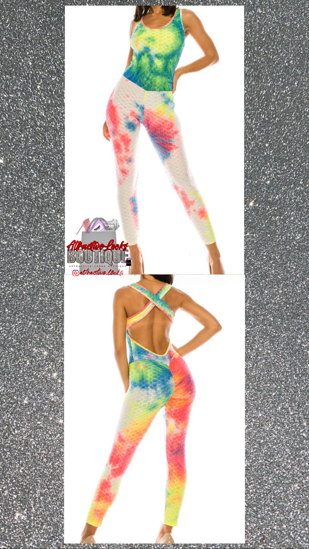 TIE DYE SCRUNCH JUMPSUIT