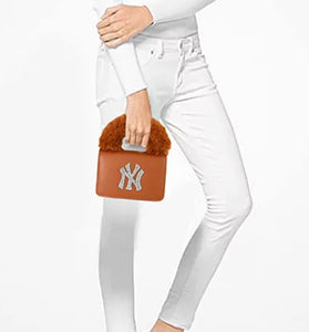 NY FUR HANDLE PURSE
