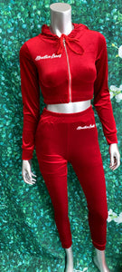 VELOUR JOGGERS SET