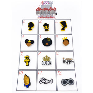 STYLISH CLOG CHARMS, #BLM